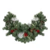 26" Pre-Decorated Frosted Pinecone And Berry Artificial Christmas Swag, Unlit -Optimal Christmas Shop northlight s84859 74495.1667536703