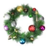 Multi-Colored Ornaments And Artificial Pine Christmas Wreath, 24-Inch, Unlit -Optimal Christmas Shop northlight s84890 13531.1667533623