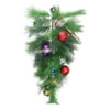 24" Pre-Decorated Multi-Color Ornament Long Needle Pine Artificial Christmas Teardrop Swag - Unlit 2 24" Pre-Decorated Multi-Color Ornament Long Needle Pine Artificial Christmas Teardrop Swag - Unlit -Optimal Christmas Shop northlight s84893 75194.1667663109