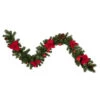 6' X 9" Red Pre-Decorated Poinsettia And Pine Cone Artificial Christmas Garland - Unlit -Optimal Christmas Shop northlight s84897 updated 83977.1667683091