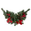 24" Pre-Decorated Red Poinsettia, Pine Cone And Ball Artificial Christmas Swag, Unlit -Optimal Christmas Shop northlight s84898 1 53862.1667489634