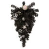 20" Pre-lit Decorated Black Pine Artificial Teardrop Christmas Swag, Warm White LED Lights -Optimal Christmas Shop northlight s92632 updated 78578.1671027778