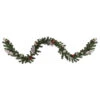 9' Pre-Lit Decorated Green Pine Artificial Christmas Garland, Warm White LED Lights -Optimal Christmas Shop northlight s92634 updated 35497.1667530233