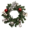 16" Pre-Lit Decorated Green Pine Artificial Christmas Wreath, Warm White LED Lights 1 16" Pre-Lit Decorated Green Pine Artificial Christmas Wreath, Warm White LED Lights -Optimal Christmas Shop northlight s92635 updated 52388.1667573096
