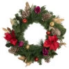 Decorated Red Poinsettia And Rose Artificial Christmas Wreath, 24-inch, Unlit 2 Decorated Red Poinsettia And Rose Artificial Christmas Wreath, 24-inch, Unlit -Optimal Christmas Shop northlight s92644 updated 63578.1667530237