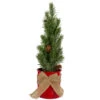 11.75" Frosted Upswept Mini Pine Christmas Tree In Red Tin Pot - Unlit -Optimal Christmas Shop northlight sf89155 updated 48368.1667573258