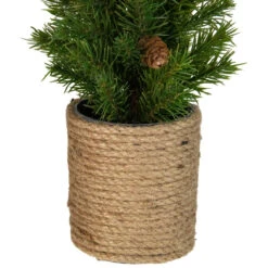 16.5" Mini Artificial Christmas Tree With Pinecones - Unlit -Optimal Christmas Shop northlight sf89157 3 sample 65007.1667531276