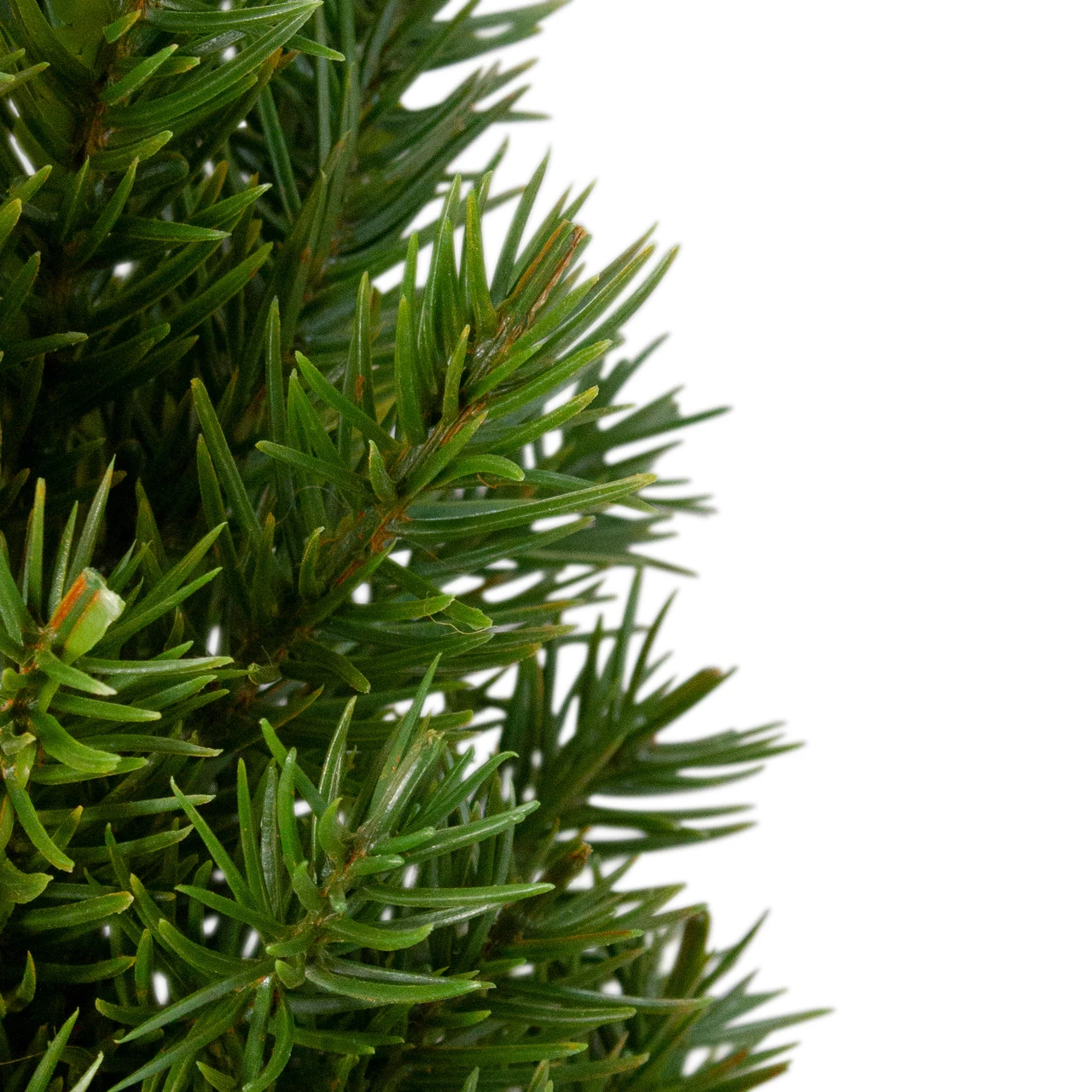 17" Mini Tabletop Christmas Tree With Red Metal Pot - Unlit 4 17" Mini Tabletop Christmas Tree With Red Metal Pot - Unlit - Image 2