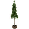 29.5-Inch Downswept Iced Artificial Christmas Tree Wood Base - Unlit -Optimal Christmas Shop northlight sf89166 1 sample 34429.1667530420