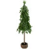 25.5-Inch Downswept Iced Artificial Christmas Tree Wood Base - Unlit -Optimal Christmas Shop northlight sf89167 1 sample 62980.1667573261