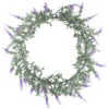 LED Lighted Artificial White/Purple Lavender Spring Wreath- 16-inch, White Lights -Optimal Christmas Shop northlight sf91806 wh ppupdated 89005.1667553754