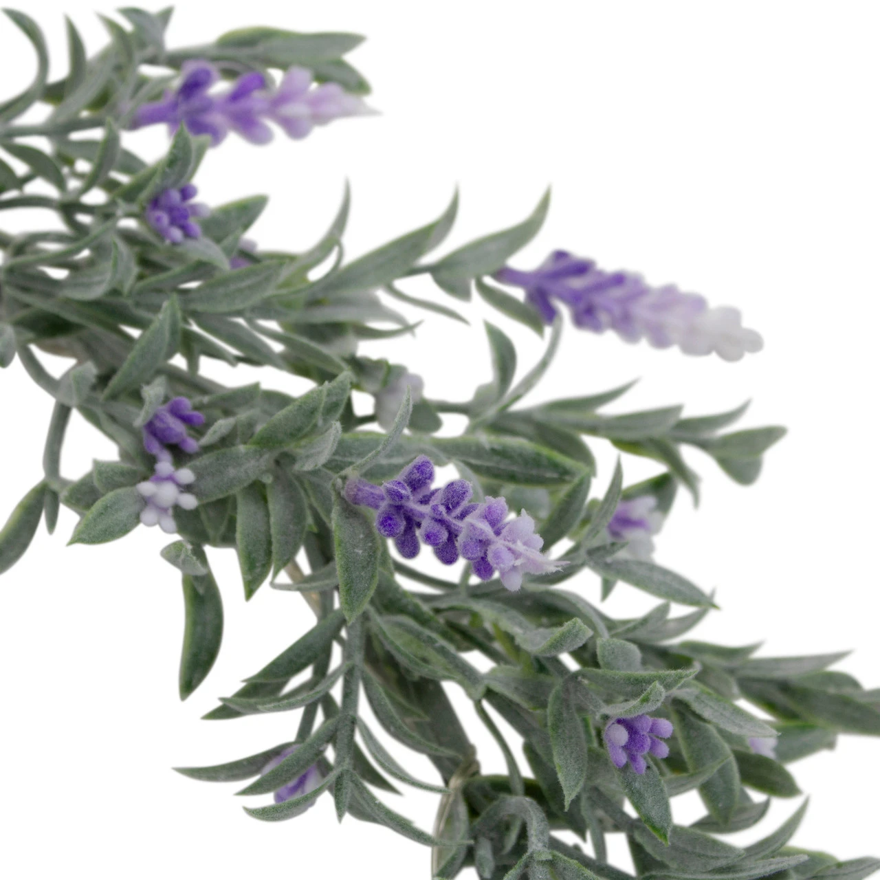 Artificial LED Lighted White And Purple Lavender Spring Wreath- 16-inch, White Lights 6 Artificial LED Lighted White And Purple Lavender Spring Wreath- 16-inch, White Lights - Image 4