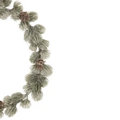 12" Mini Frosted Pine Christmas Wreath With Pine Cones 7 12" Mini Frosted Pine Christmas Wreath With Pine Cones -Optimal Christmas Shop northlight sf93423 2 82728.1667535678