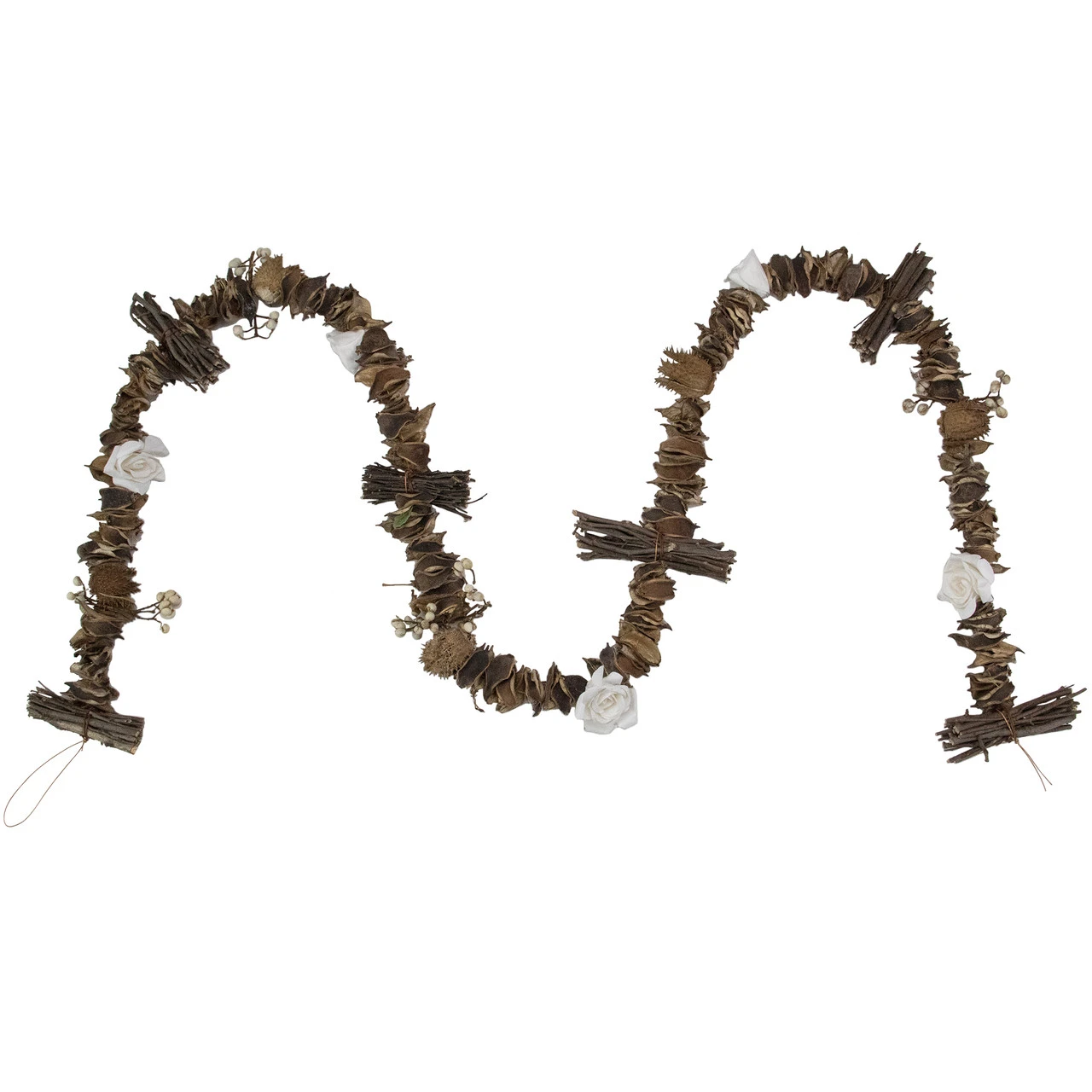 5' Brown Dried Botanical Artificial Christmas Garland - Unlit 3 5' Brown Dried Botanical Artificial Christmas Garland - Unlit