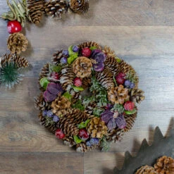 Iced Pine Cones With Berries Artificial Christmas Wreath, 10-Inch, Unlit -Optimal Christmas Shop northlight sh36228 3 09739.1667534274