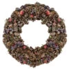 Sugared Purple Flowers And Pine Cones Artificial Christmas Wreath - 20-Inch, Unlit -Optimal Christmas Shop northlight sh36230 1 84793.1667520805