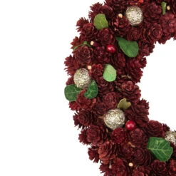 Red Pine Cone And Berry Artificial Christmas Wreath, 12-Inch, Unlit -Optimal Christmas Shop northlight sh36245 1 99025.1667658007