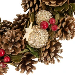 Glittered Pine Cone And Berry Artificial Christmas Wreath, 12-Inch, Unlit -Optimal Christmas Shop northlight sh36253 1 79620.1667528365