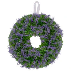 Reindeer Moss And Twig Artificial Spring Floral Wreath,14-Inch