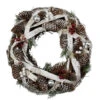 Birch Bark And Pine Cones Artificial Christmas Wreath - 13.5-Inch, Unlit -Optimal Christmas Shop northlight sh86417 15263.1667657969
