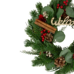 Green And Red "Welcome" Artificial Christmas Wreath - 12-Inch, Unlit 9 Green And Red "Welcome" Artificial Christmas Wreath - 12-Inch, Unlit -Optimal Christmas Shop northlight sh89630 2 updated 18903.1667572568