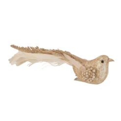 Set Of 3 Glittered Pink, White And Champagne Bird Christmas Ornament With Clip, 6.5" -Optimal Christmas Shop northlight sh93285 2 updated 01129.1668089805