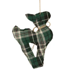 7.75" Green Plaid Fabric Deer With Pine Christmas Ornament -Optimal Christmas Shop northlight sh93298 3 updatednew 16165.1667531247
