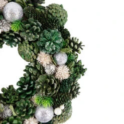Green Pinecone And Foliage Artificial Christmas Wreath, 14-Inch, Unlit -Optimal Christmas Shop northlight sh94272 3 16062.1667568751