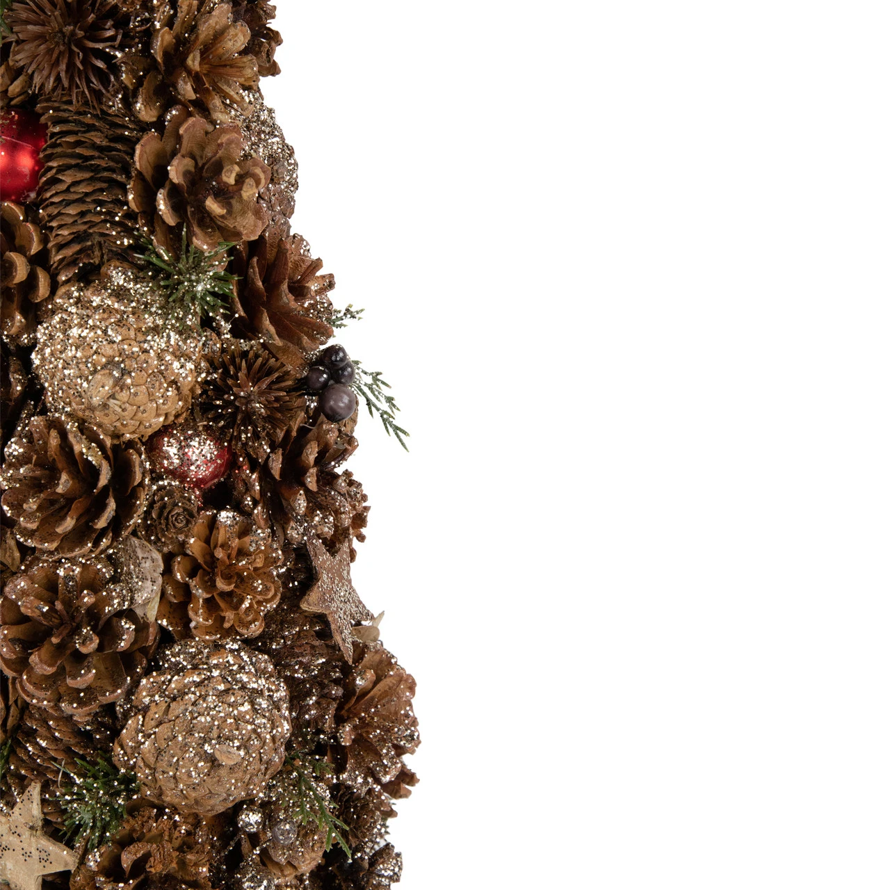 17" Pinecone And Berry Christmas Cone Tree Tabletop Decoration 5 17" Pinecone And Berry Christmas Cone Tree Tabletop Decoration - Image 3