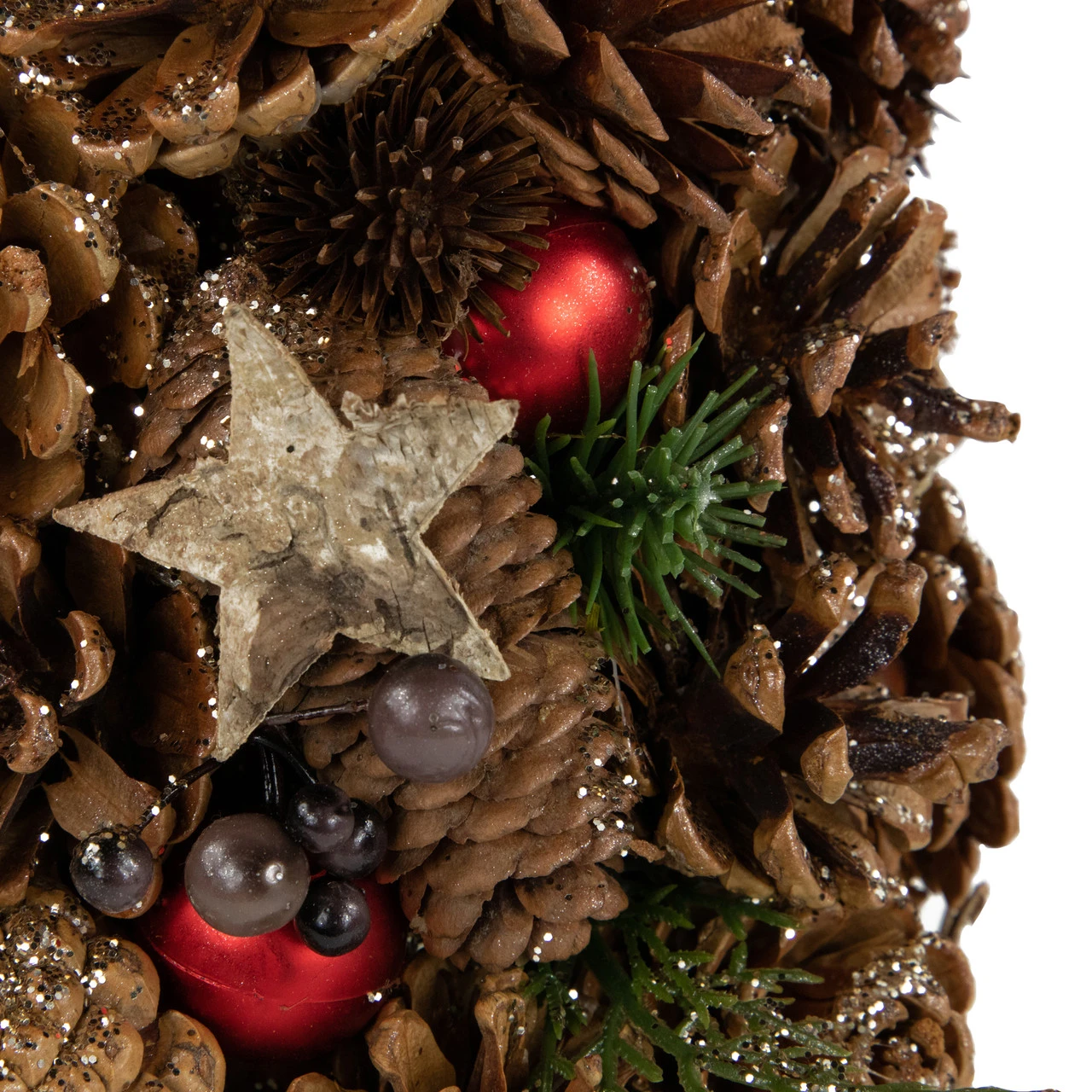 17" Pinecone And Berry Christmas Cone Tree Tabletop Decoration 4 17" Pinecone And Berry Christmas Cone Tree Tabletop Decoration - Image 2