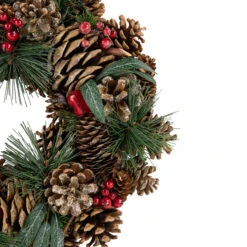 Green Mixed Foliage And Apple Artificial Christmas Wreath, 13.75-Inch, Unlit -Optimal Christmas Shop northlight sh94277 3new 71274.1667946559