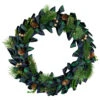 Blue And Green Plaid Bow Artificial Pine Christmas Wreath, 17.75-Inch, Unlit -Optimal Christmas Shop northlight sh94280 1new 65976.1668089040