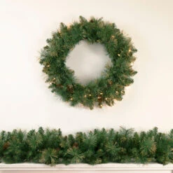 9' X 10 Yorkshire Pine Artificial Christmas Garland - Unlit -Optimal Christmas Shop northlight sm2924 updated 4 04672.1667535812