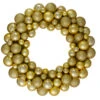 Vegas Gold 3-Finish Shatterproof Ball Christmas Wreath - 24-Inch, Unlit 2 Vegas Gold 3-Finish Shatterproof Ball Christmas Wreath - 24-Inch, Unlit -Optimal Christmas Shop northlight sm91056 55227.1669140295