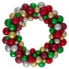 Shatterproof Ball 2-Finish Traditional Colors Christmas Wreath, 36-Inch, Unlit -Optimal Christmas Shop northlight sm91059 55105.1687966508