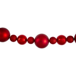 6' Red Shatterproof Ball Artificial Christmas Garland - Unlit -Optimal Christmas Shop northlight sm91067 1 48022.1667575259