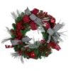 Plaid And Houndstooth And Red Berries Artificial Christmas Wreath - 24-Inch, Unlit -Optimal Christmas Shop northlight sm91191 75439.1667657228