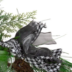 6' X 12" White Berries And Plaid Bows Artificial Christmas Garland - Unlit -Optimal Christmas Shop northlight sm91197 1 19973.1667528771