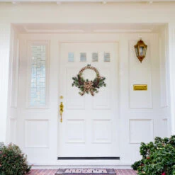 Burlap Wrapped Artificial Christmas Wreath - 24-Inch, Unlit -Optimal Christmas Shop northlight sm91199 1 15205.1667576892