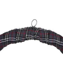 Gray And Red Plaid Artificial Christmas Wreath With Red Berries - 24-Inch, Unlit 9 Gray And Red Plaid Artificial Christmas Wreath With Red Berries - 24-Inch, Unlit -Optimal Christmas Shop northlight sm91200 2 21669.1667576326