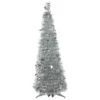 4' Silver Tinsel Pop-Up Artificial Christmas Tree, Unlit -Optimal Christmas Shop northlight sm921155 1 34199.1667530294