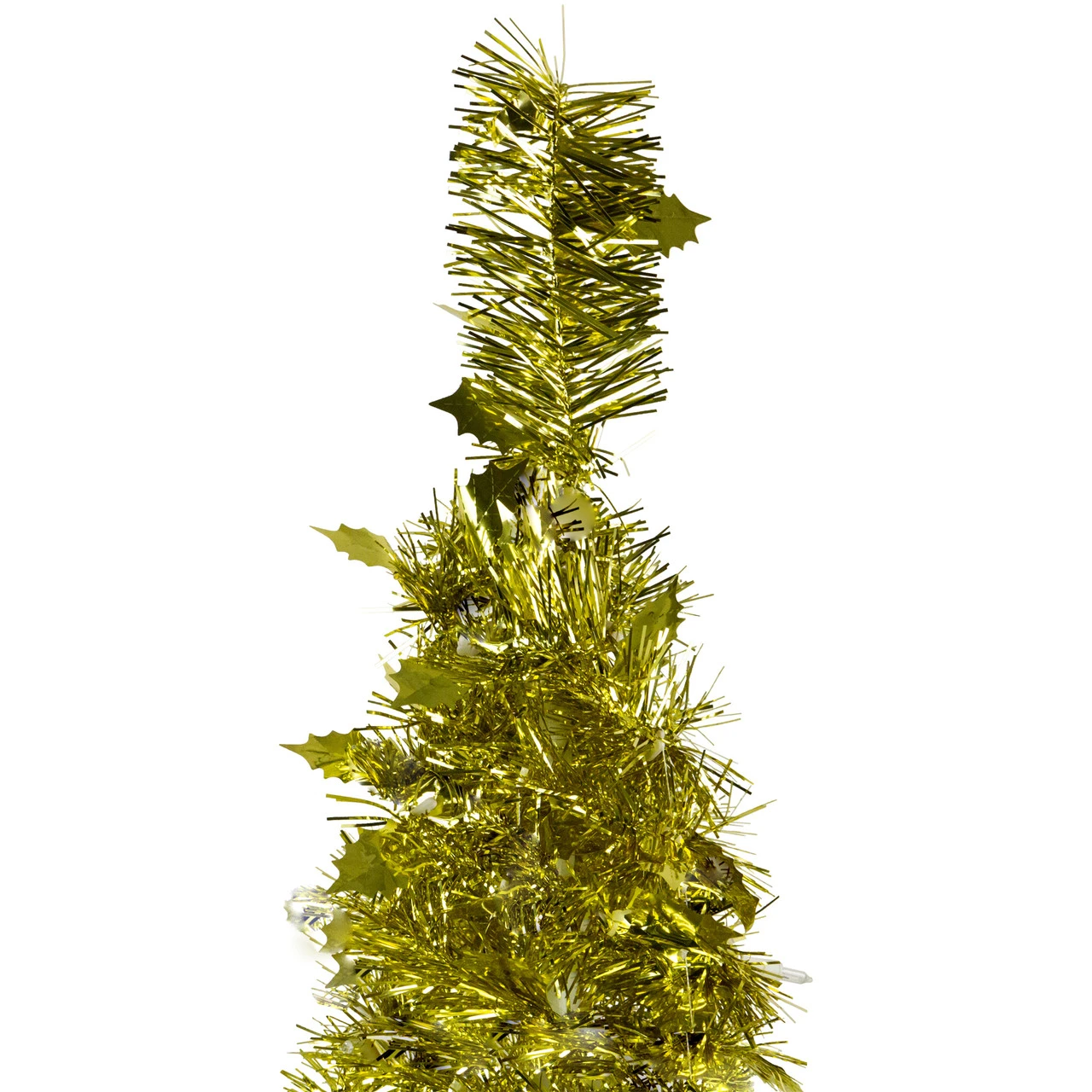 4' Gold Tinsel Pop-Up Artificial Christmas Tree, Unlit 7 4' Gold Tinsel Pop-Up Artificial Christmas Tree, Unlit - Image 5