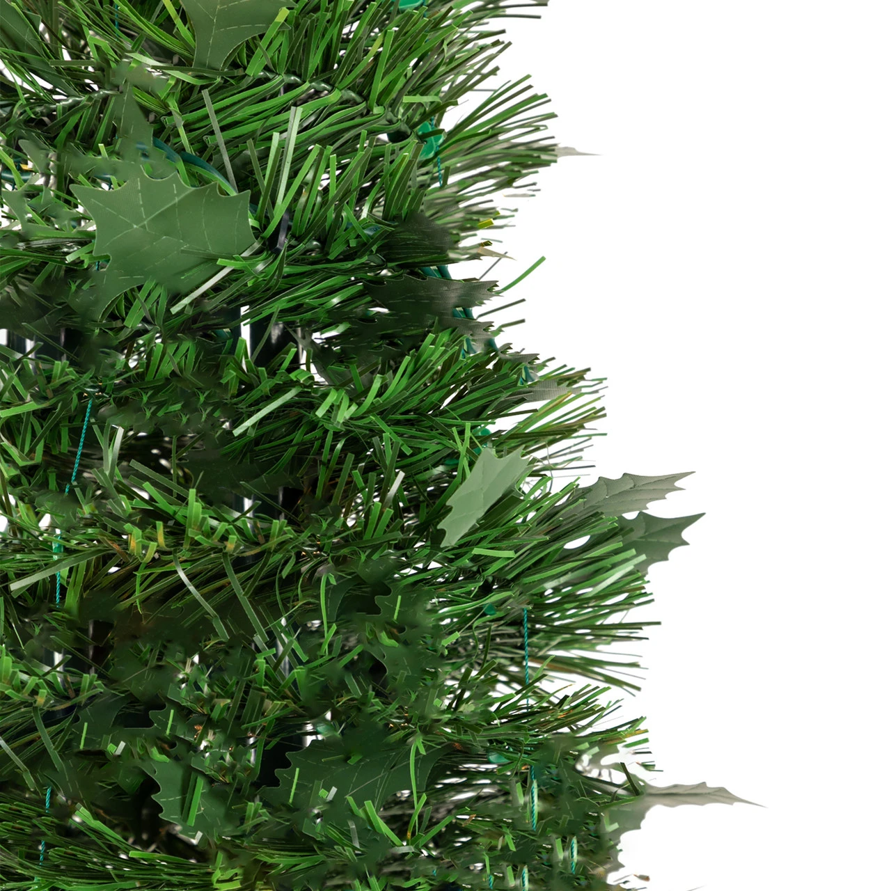4' Green Tinsel Pop-Up Artificial Christmas Tree, Unlit 5 4' Green Tinsel Pop-Up Artificial Christmas Tree, Unlit - Image 3