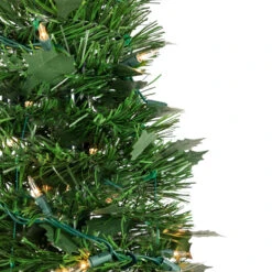 6' Pre-Lit Green Holly Leaf Pop-Up Artificial Christmas Tree - Clear Lights -Optimal Christmas Shop northlight sm92148 2 22439.1667574656
