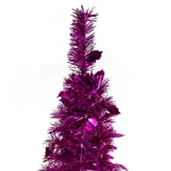 4' Pink Tinsel Pop-Up Artificial Christmas Tree, Unlit -Optimal Christmas Shop northlight sm92149 3 61352.1667530288
