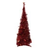 4' Red Tinsel Pop-Up Artificial Christmas Tree, Unlit 1 4' Red Tinsel Pop-Up Artificial Christmas Tree, Unlit -Optimal Christmas Shop northlight sm92153 05336.1667530290