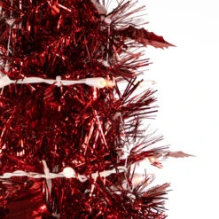 6' Pre-Lit Red Tinsel Pop-Up Artificial Christmas Tree - Clear Lights 10 6' Pre-Lit Red Tinsel Pop-Up Artificial Christmas Tree - Clear Lights -Optimal Christmas Shop northlight sm92154 2 21990.1667663013