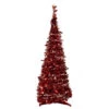 4' Pre-Lit Red Pop-Up Tinsel Christmas Tree, Clear Lights -Optimal Christmas Shop northlight sm92154 28358.1687874384