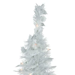 6' Pre-Lit White Tinsel Pop-Up Artificial Christmas Tree, Clear Lights 9 6' Pre-Lit White Tinsel Pop-Up Artificial Christmas Tree, Clear Lights -Optimal Christmas Shop northlight sm92159 3 06977.1667487965