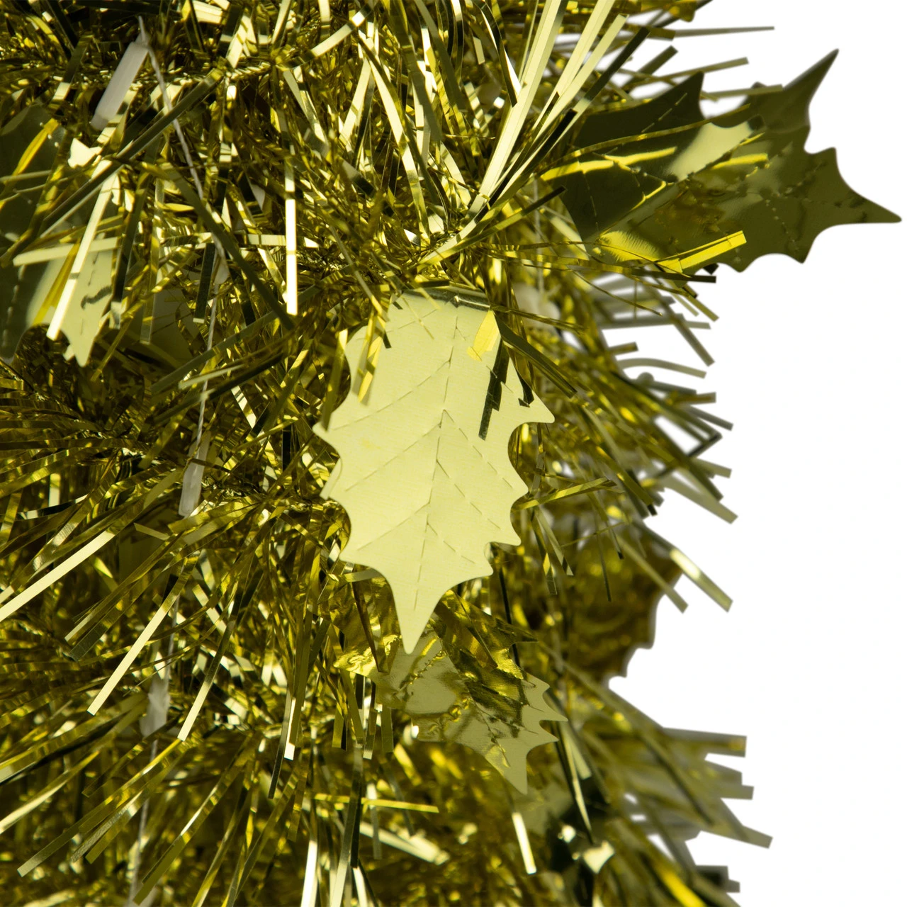6' Gold Tinsel Pop-Up Artificial Christmas Tree, Unlit 5 6' Gold Tinsel Pop-Up Artificial Christmas Tree, Unlit - Image 3